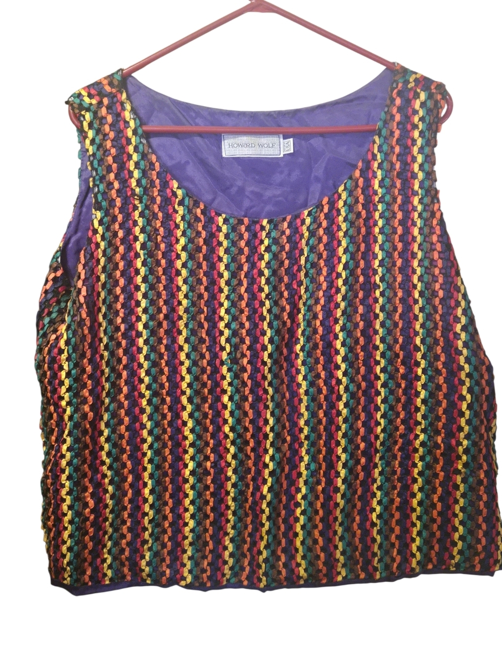Howard Wolf Vinatge Joyous Multi-Color Tank Top